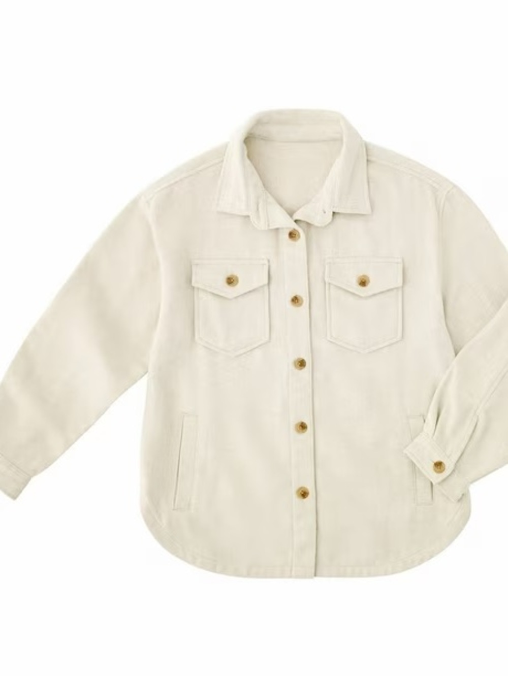 Cream Button Up Shirt/Jacket